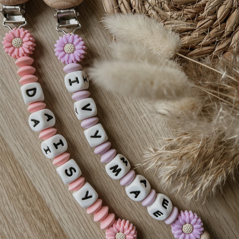 Baby Products Gift - Baby Personalized Name Pacifier Clips Nipple