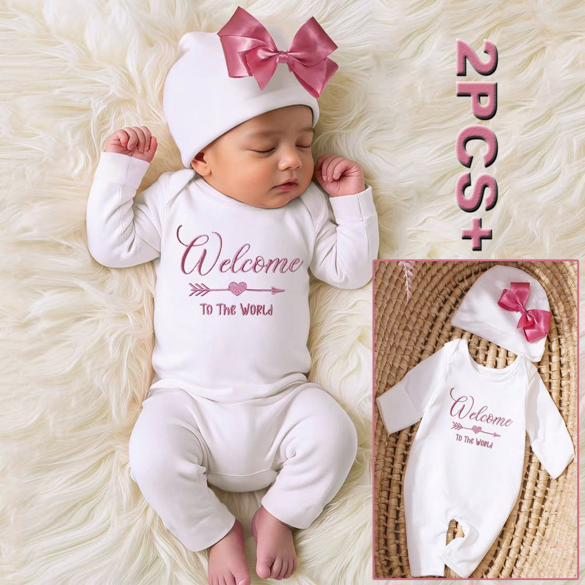 Baby Products Useful - Ylsteed 2Pcs Newborn Photography Long Tleeves