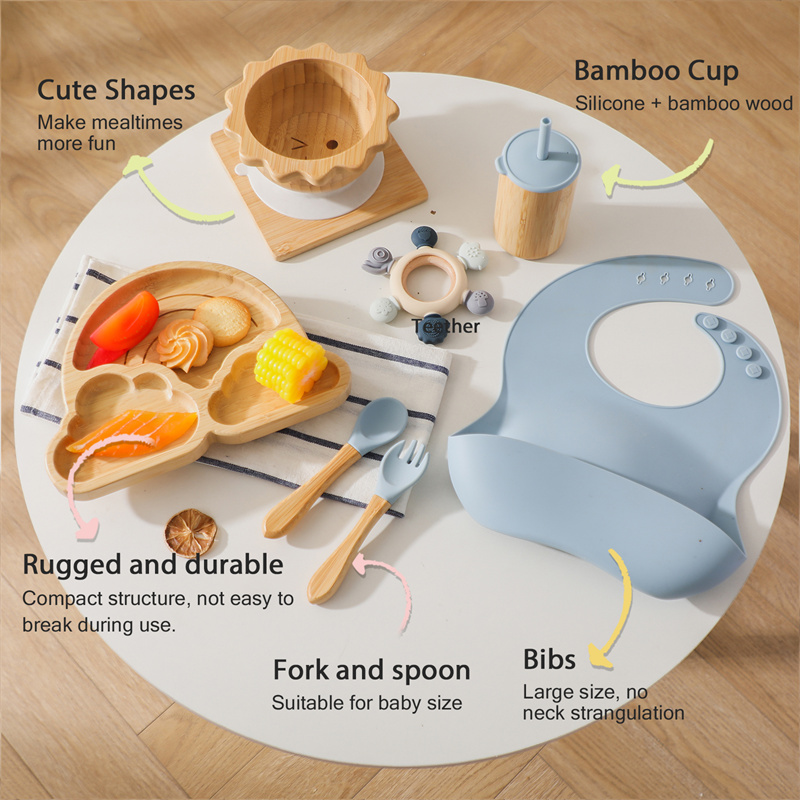 7pcs Silicone Baby Feeding Set – обзор и цена Baby Products Useful