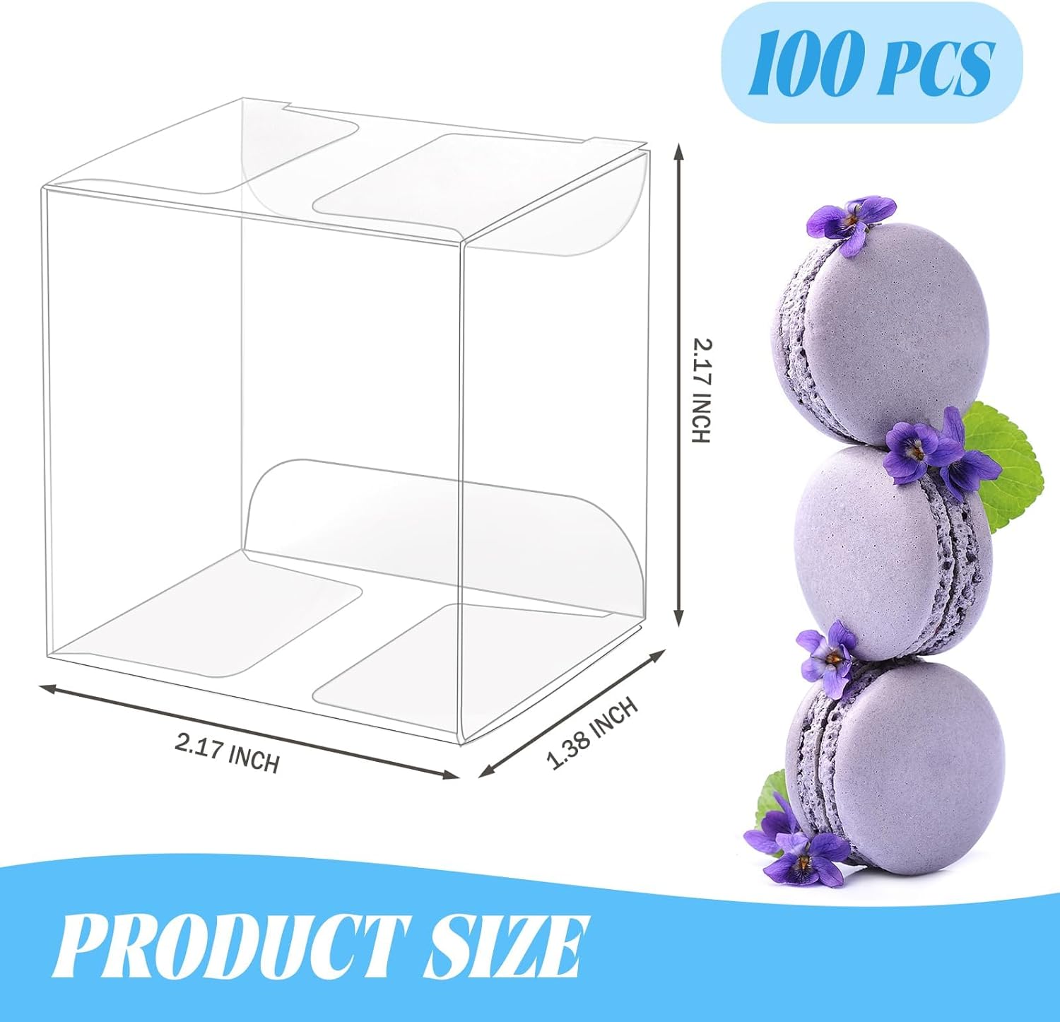 100 Pack Clear Plastic Macaron – обзор и цена Baby Products For Gift