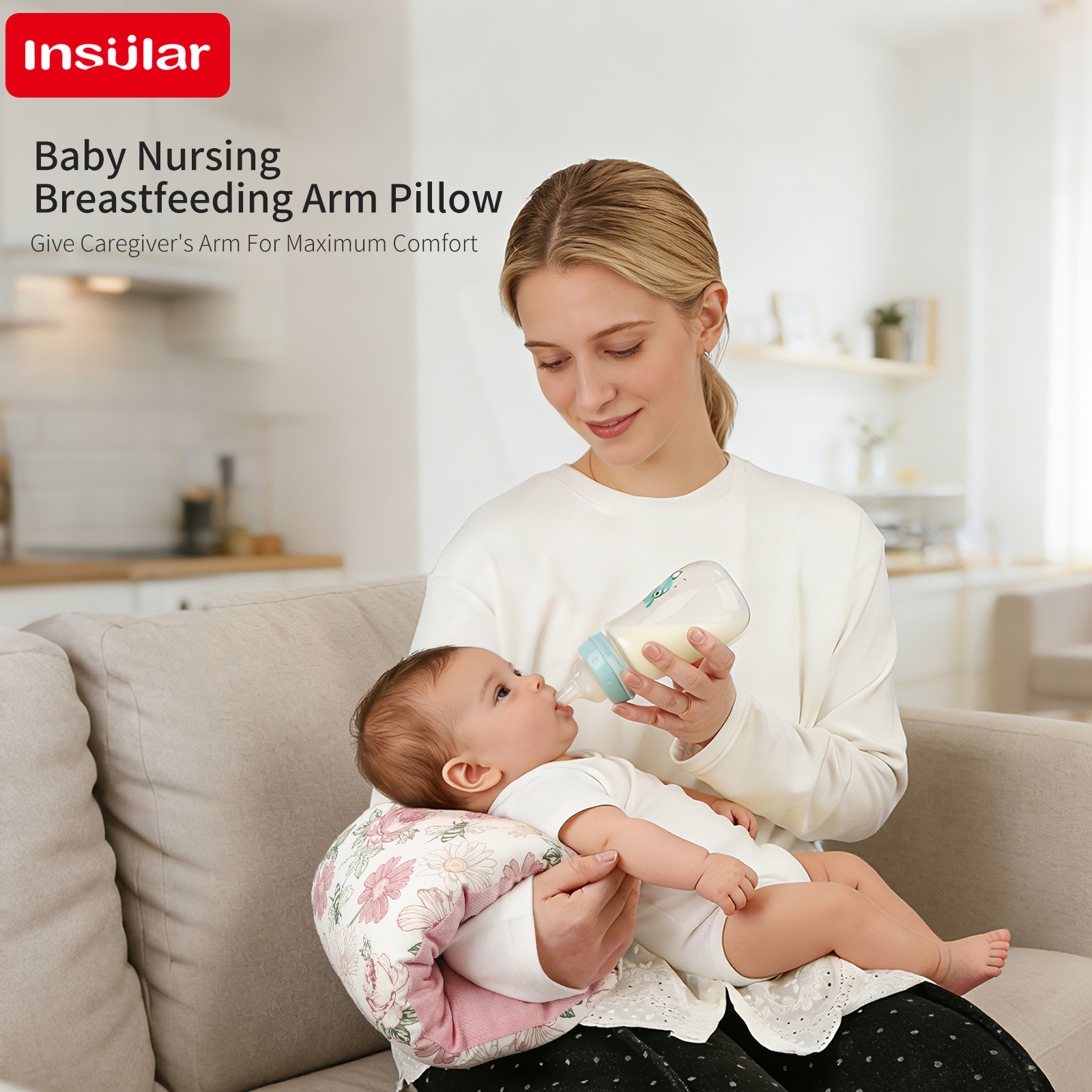 Newborn Cotton Breastfeeding A – обзор и цена Nursing Pillow Breastfeeding